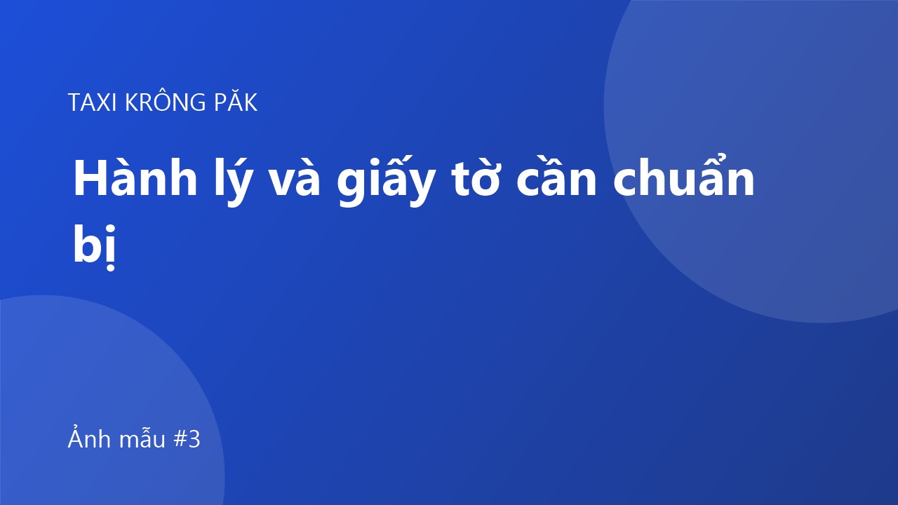 Hành lý và giấy tờ cần chuẩn bị trước khi ra sân bay